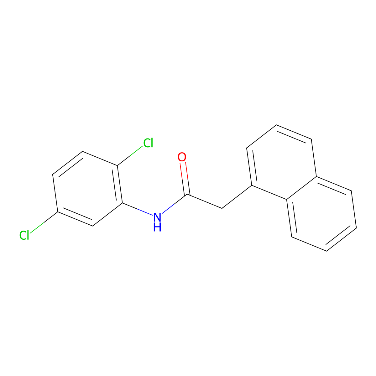N-(2,5-dichlorophenyl)-2-naphthalen-1-ylacetamide molecular structure, CAS 331436-31-8