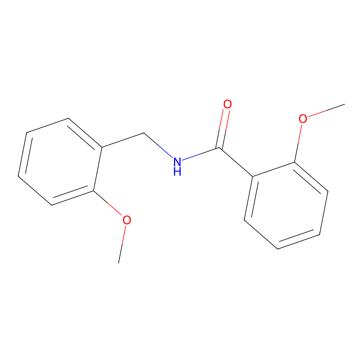 2-methoxy-N-(2-methoxybenzyl)benzamide molecular structure, CAS 331440-01-8