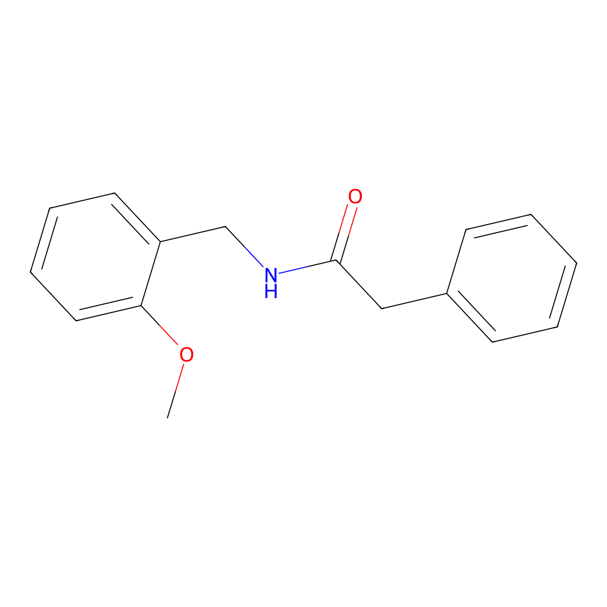 N-[(2-methoxyphenyl)methyl]-2-phenylacetamide molecular structure, CAS 331440-08-5
