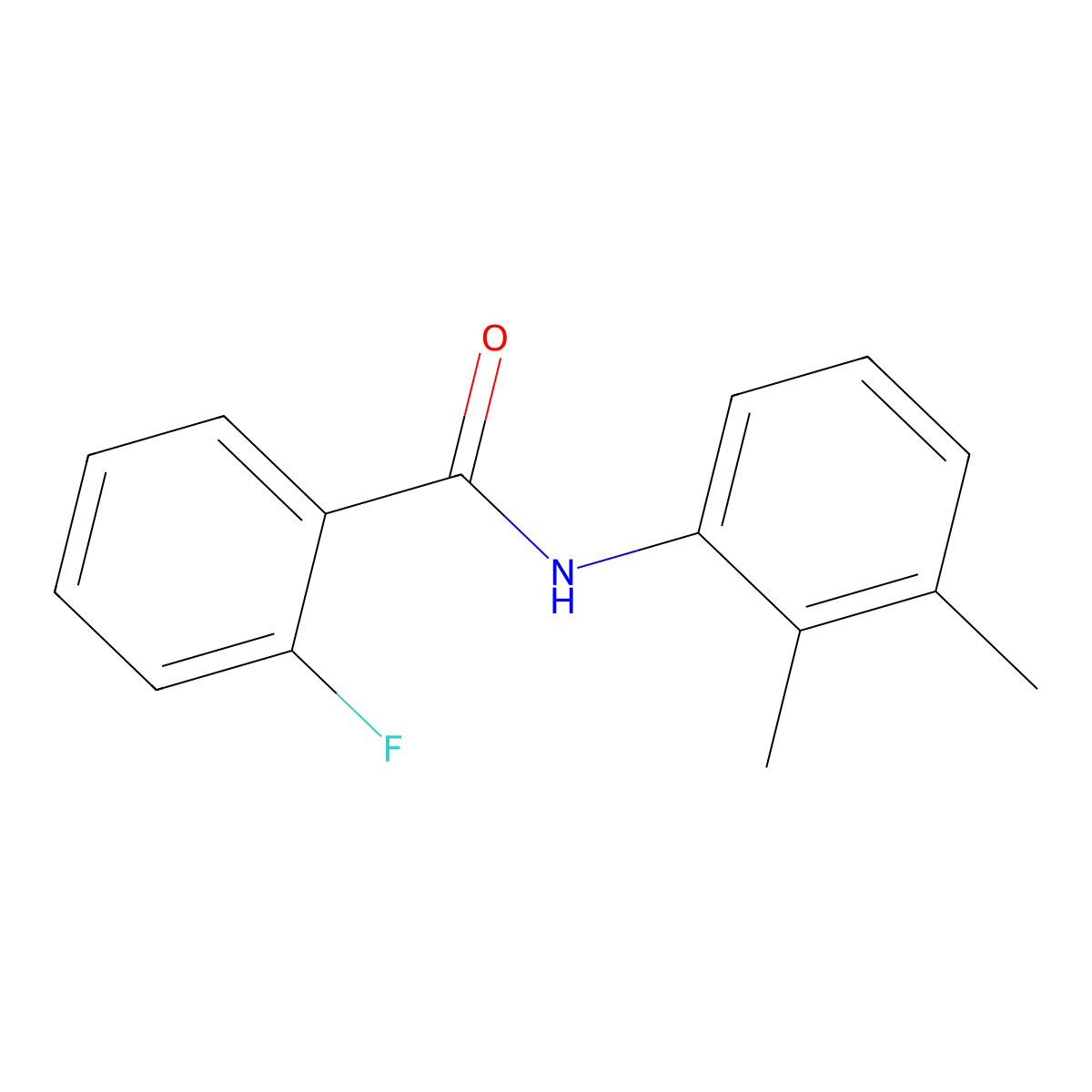 N-(2,3-dimethylphenyl)-2-fluorobenzamide molecular structure, CAS 331441-48-6
