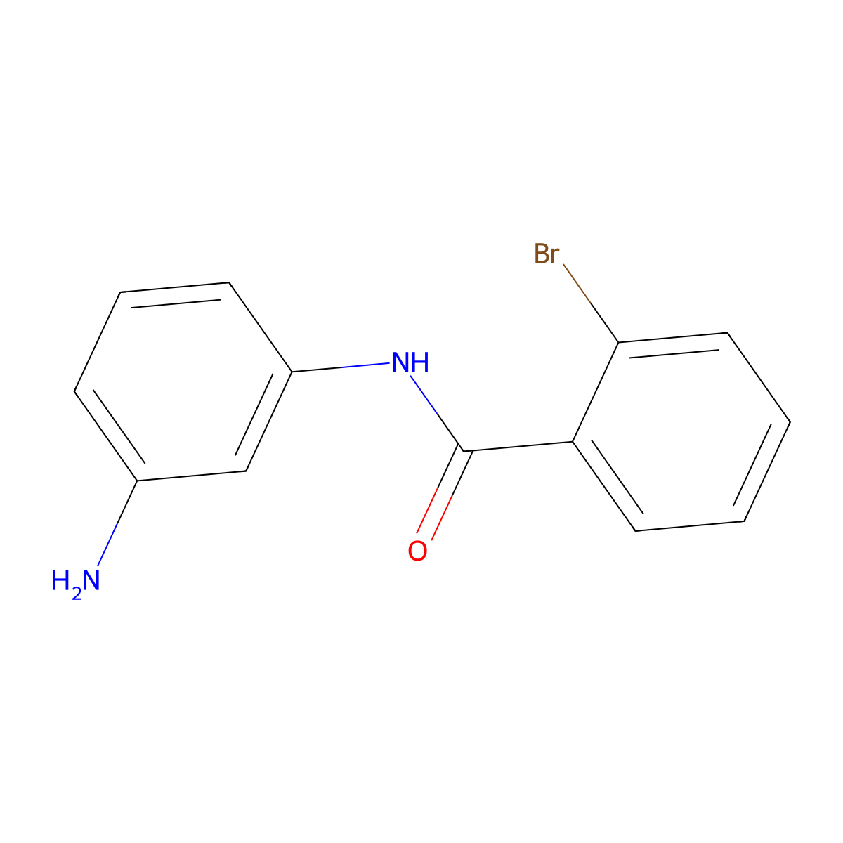 n-(3-Aminophenyl)-2-bromobenzamide molecular structure, CAS 331445-38-6