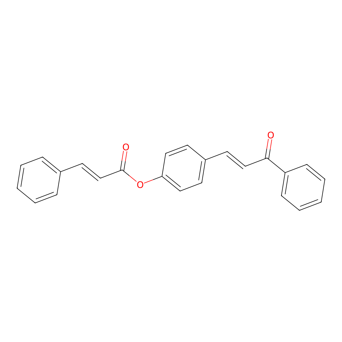 4-(3-Oxo-3-phenyl-1-propenyl)phenyl 3-phenylacrylate molecular structure, CAS 331459-99-5