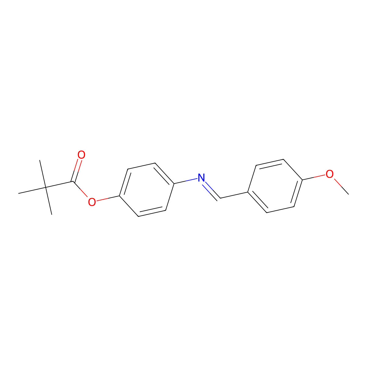 [4-[(4-Methoxyphenyl)methylideneamino]phenyl] 2,2-dimethylpropanoate molecular structure, CAS 331460-52-7