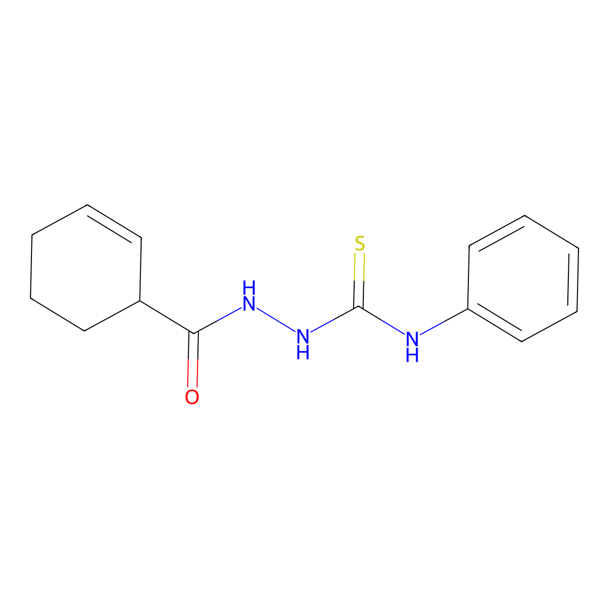 1-(Cyclohex-2-ene-1-carbonylamino)-3-phenylthiourea molecular structure, CAS 331461-02-0