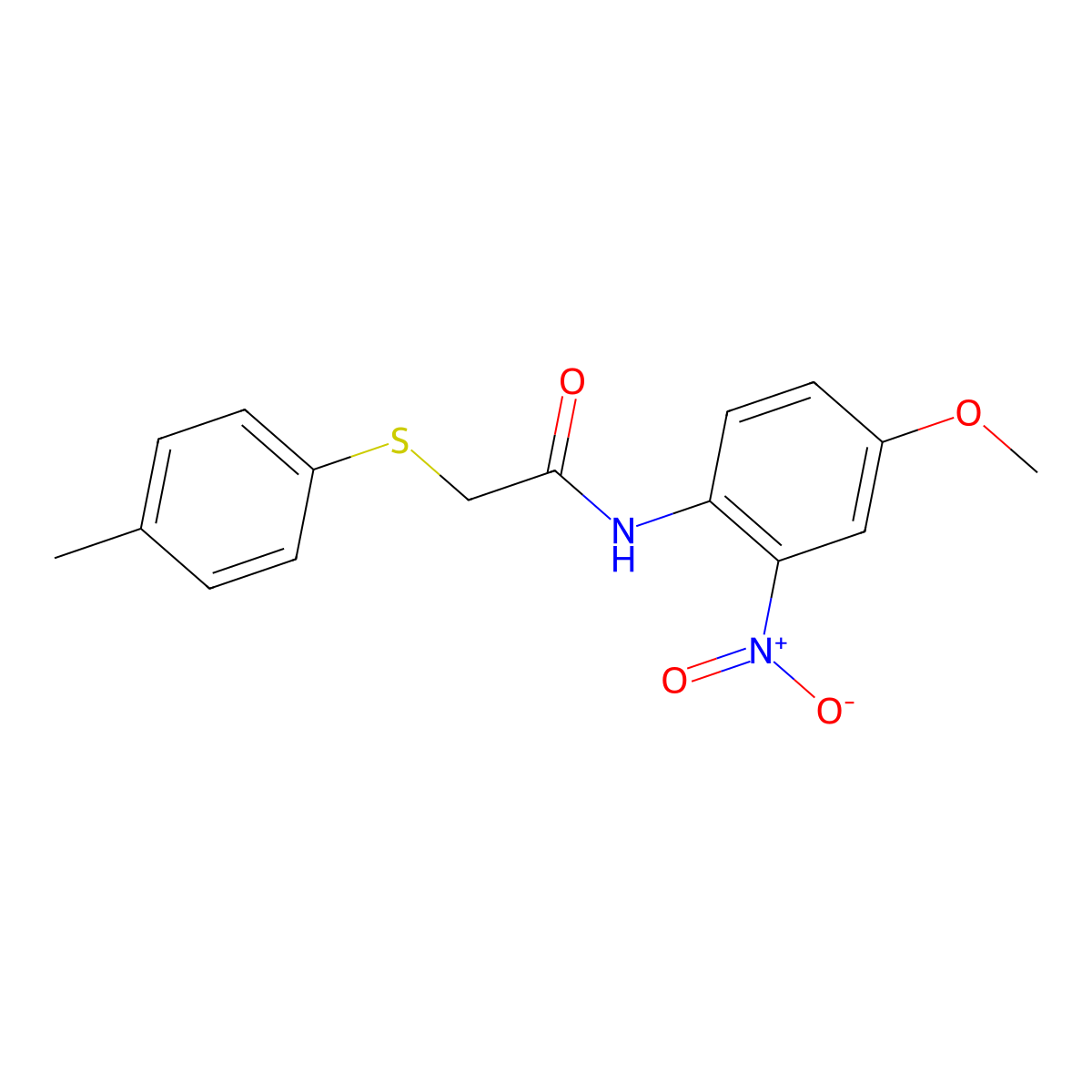 N-(4-methoxy-2-nitrophenyl)-2-[(4-methylphenyl)sulfanyl]acetamide molecular structure, CAS 331461-12-2