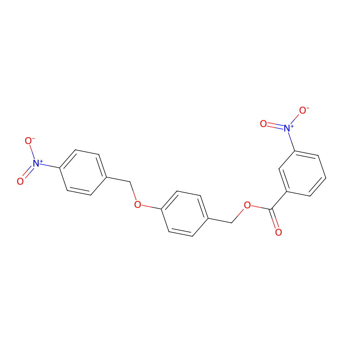 {4-[(4-Nitrophenyl)methoxy]phenyl}methyl 3-nitrobenzoate molecular structure, CAS 331461-66-6