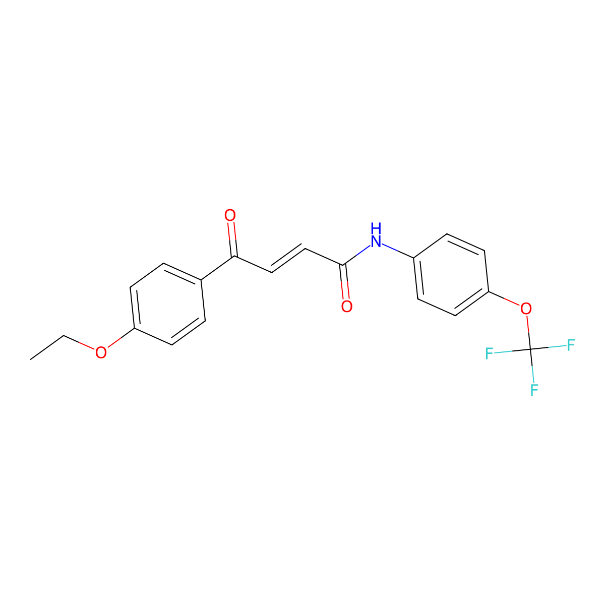 (E)-4-(4-ethoxyphenyl)-4-oxo-N-[4-(trifluoromethoxy)phenyl]but-2-enamide molecular structure, CAS 331461-86-0