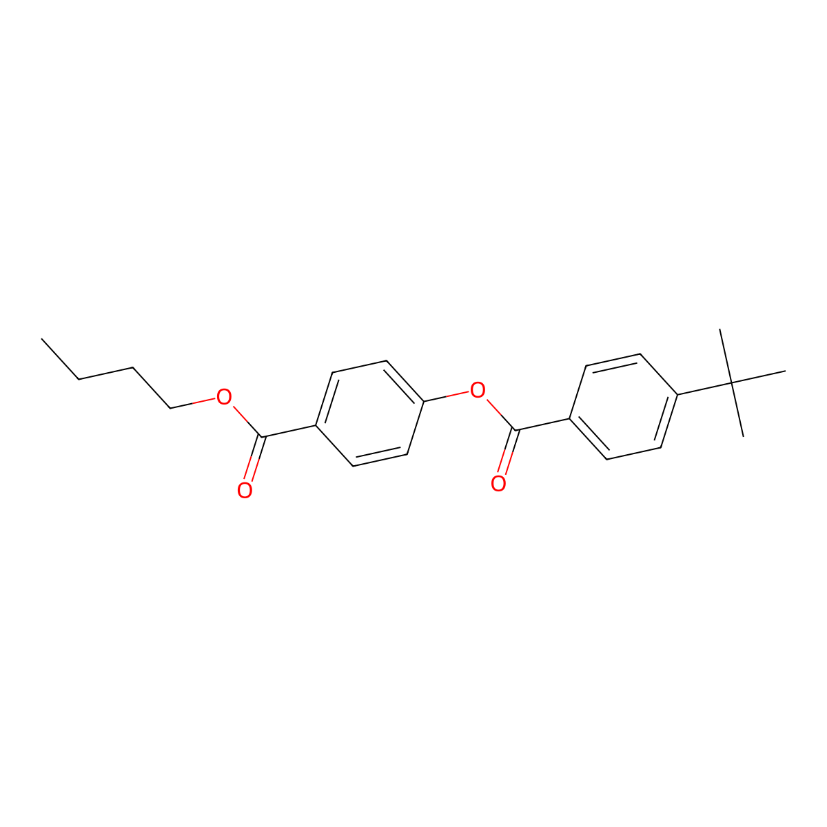 (4-Butoxycarbonylphenyl) 4-tert-butylbenzoate molecular structure, CAS 331462-12-5
