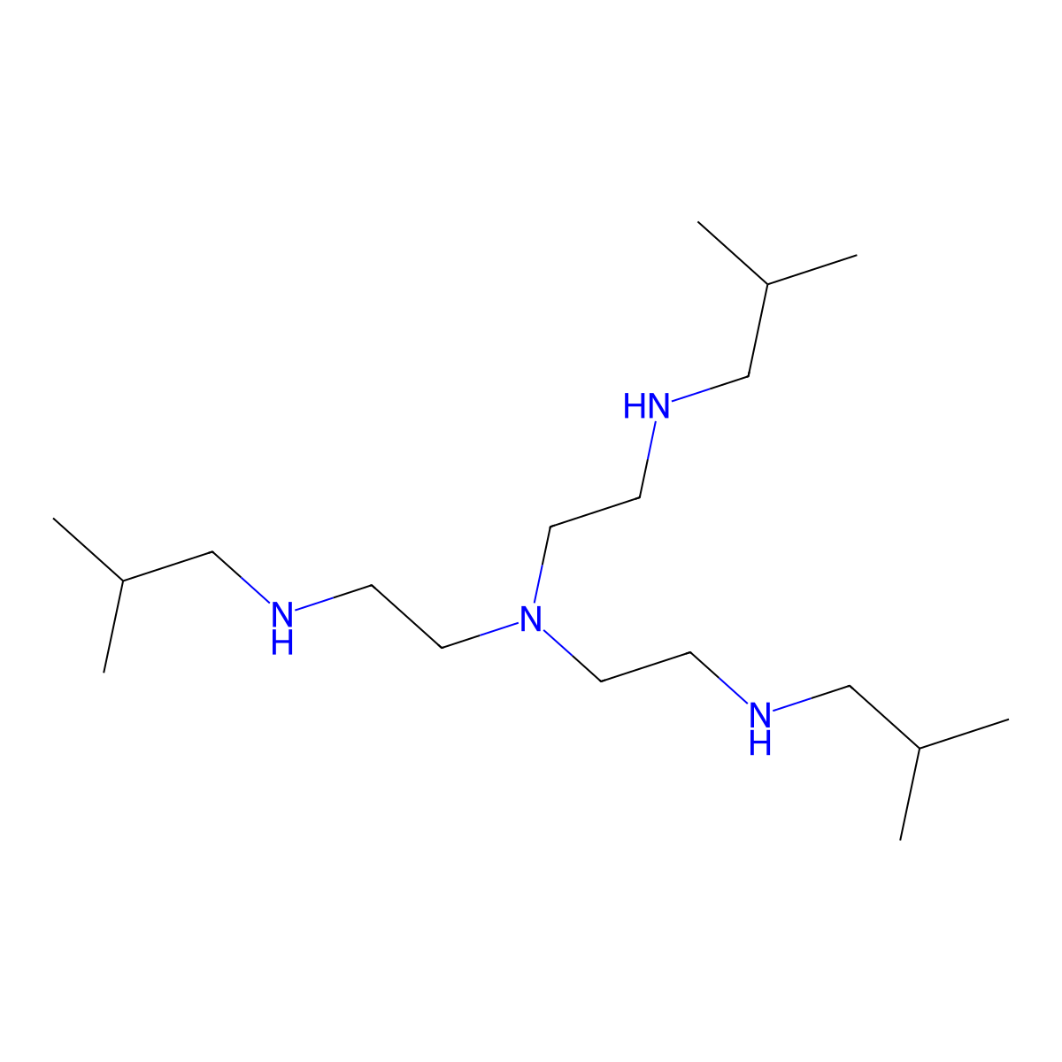 Tris(isobutylaminoethyl)amine molecular structure, CAS 331465-73-7