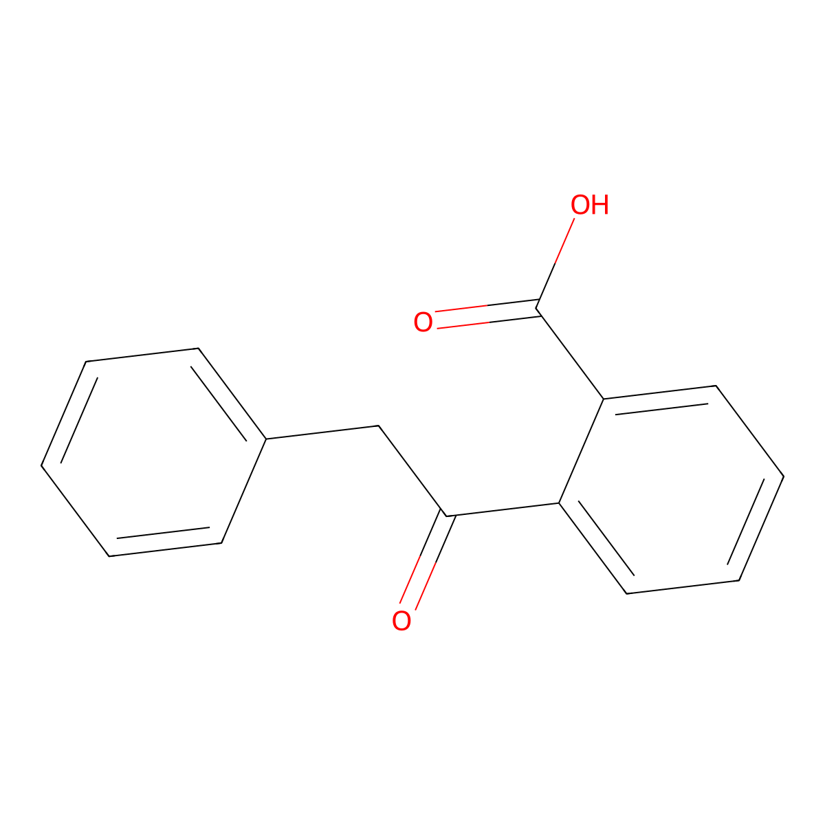 2-(2-Phenylacetyl)benzoic acid molecular structure, CAS 33148-55-9