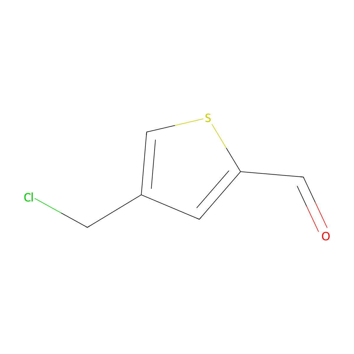 4-(Chloromethyl)thiophene-2-carbaldehyde molecular structure, CAS 33148-81-1