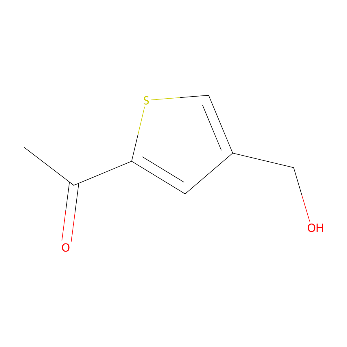 1-[4-(Hydroxymethyl)-2-thienyl]ethanone molecular structure, CAS 33148-88-8