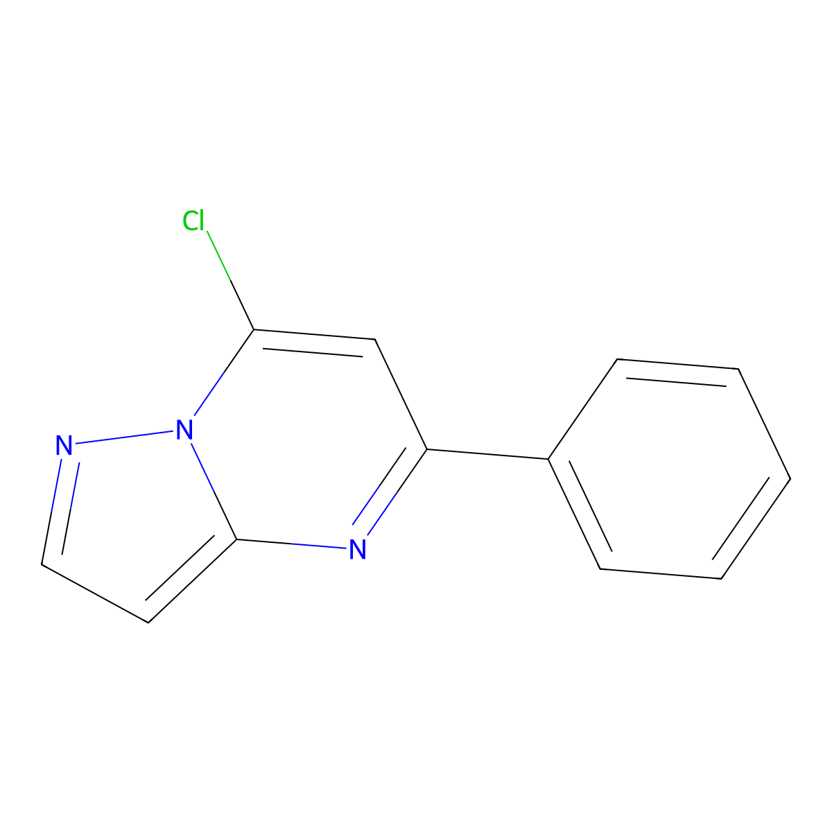 7-Chloro-5-phenylpyrazolo[1,5-a]pyrimidine molecular structure, CAS 33149-25-6