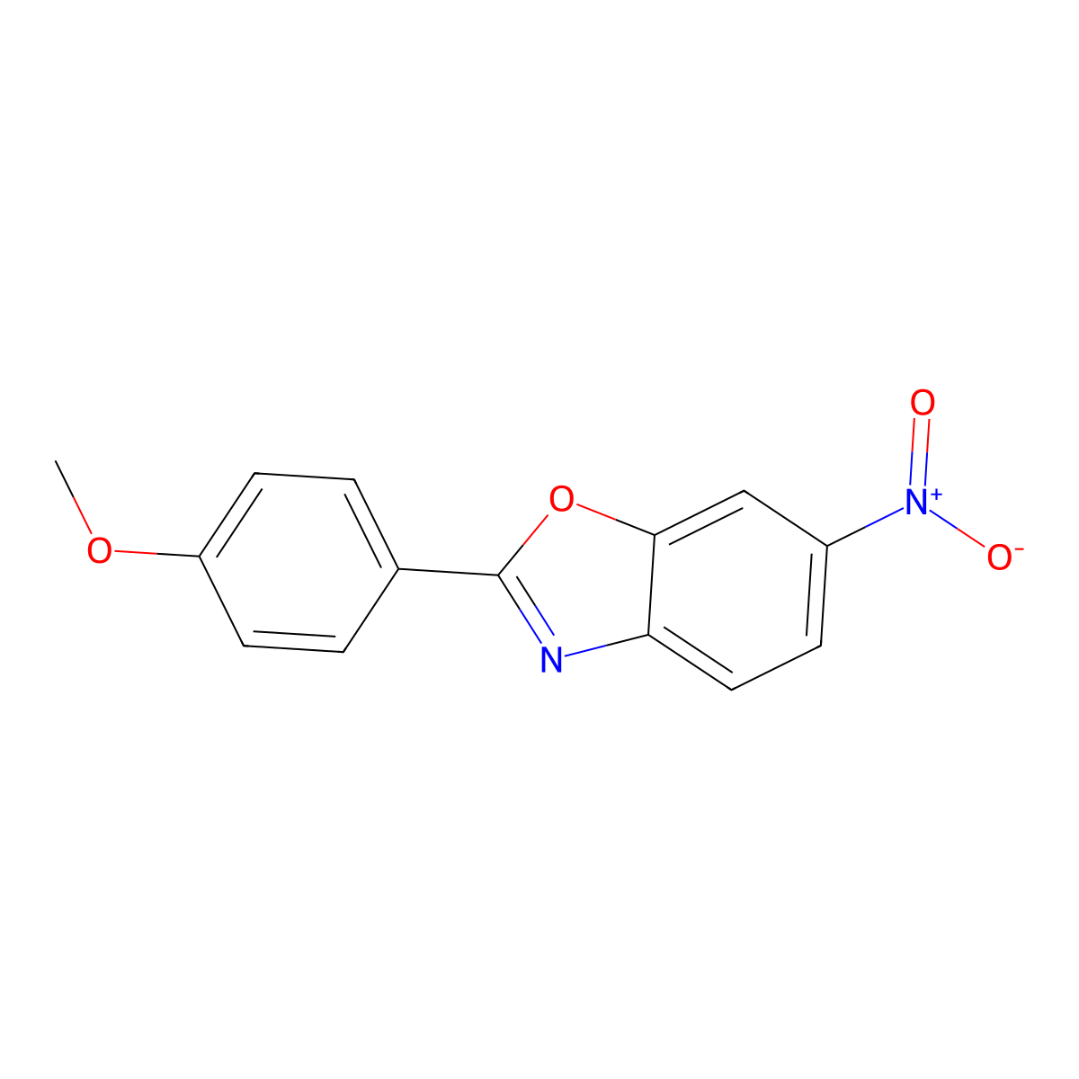 2-(4-Methoxyphenyl)-6-nitro-1,3-benzoxazole molecular structure, CAS 3315-22-8