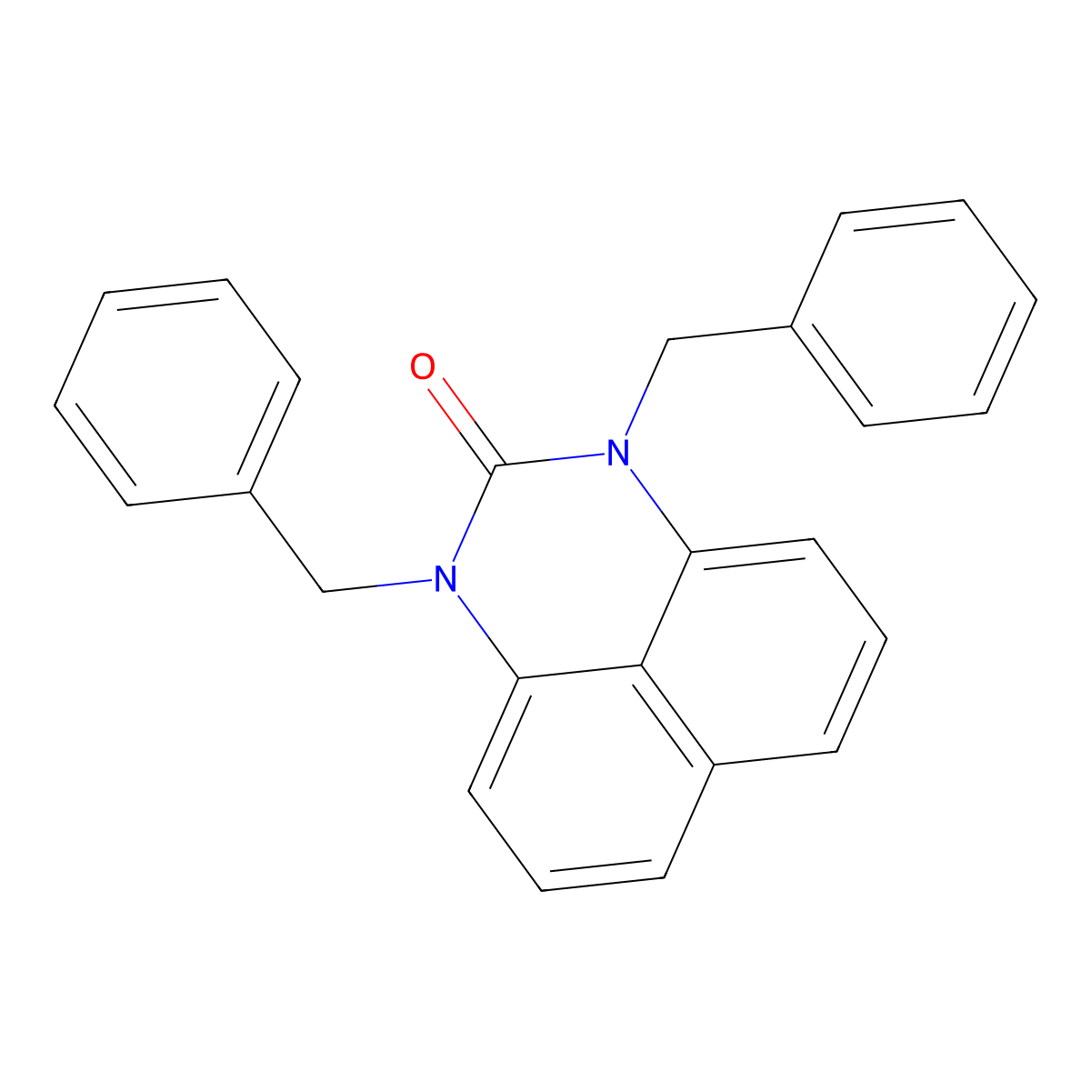 1,3-Dibenzylperimidin-2-one molecular structure, CAS 33158-49-5