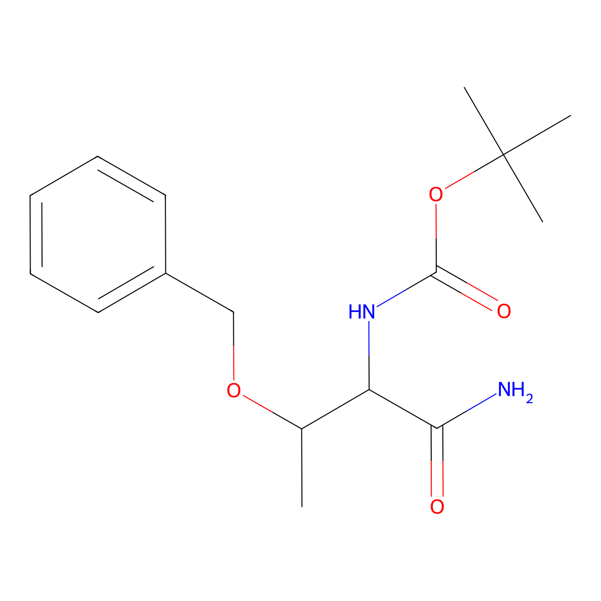tert-butyl N-[2-(benzyloxy)-1-carbamoylpropyl]carbamate molecular structure, CAS 331627-28-2
