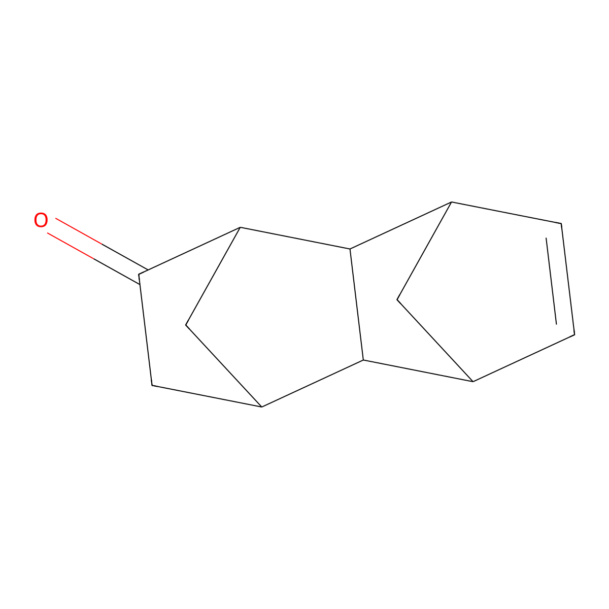 1,4:5,8-Dimethanonaphthalen-2(1H)-one, 3,4,4a,5,8,8a-hexahydro-, (1alpha,4alpha,4abeta,5beta,8beta,8abeta)- molecular structure, CAS 33163-94-9