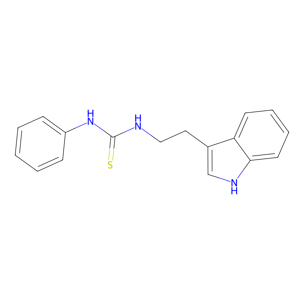 1-[2-(1H-indol-3-yl)ethyl]-3-phenylthiourea molecular structure, CAS 331631-15-3