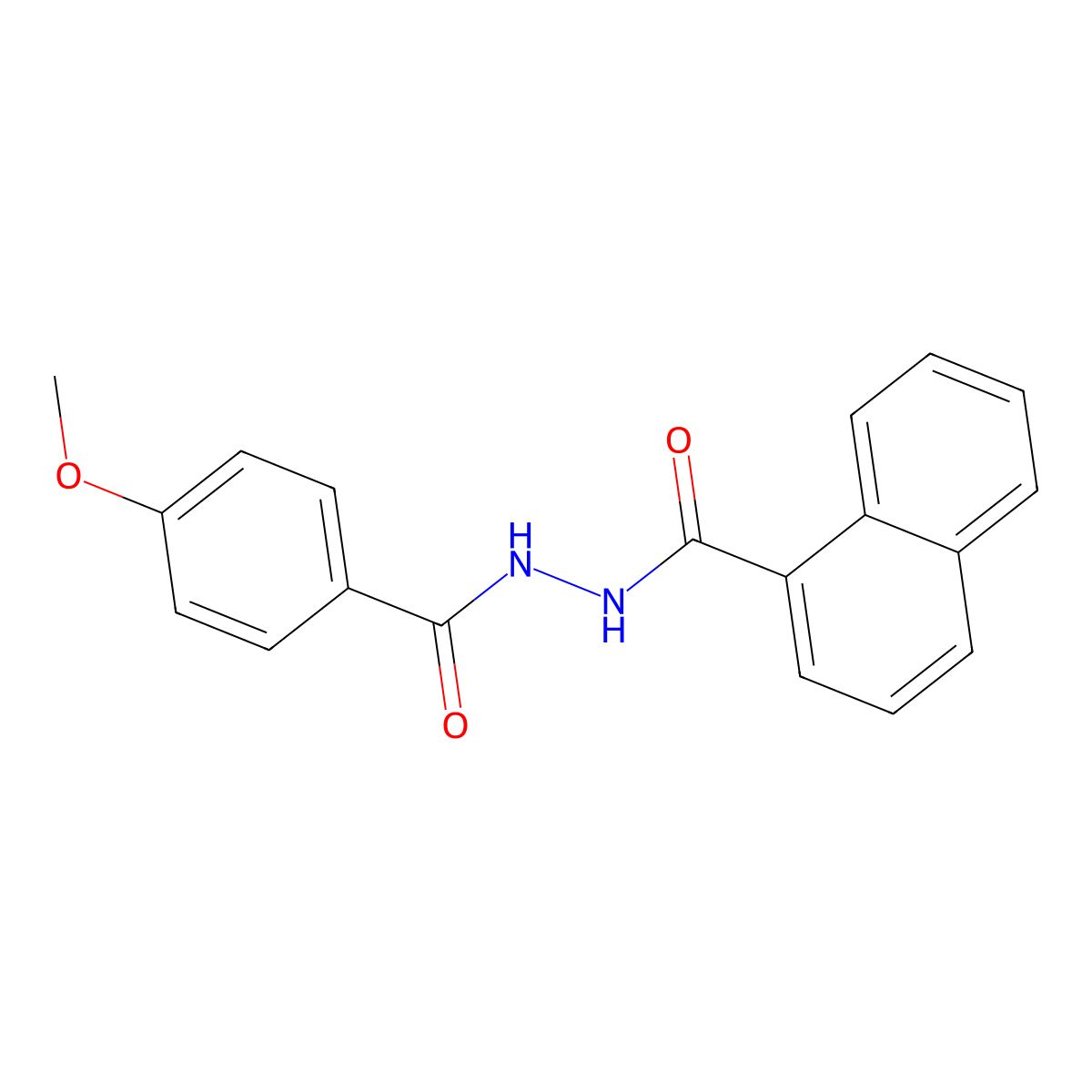 2'-(4-Methoxybenzoyl)-1-naphthohydrazide molecular structure, CAS 331636-68-1