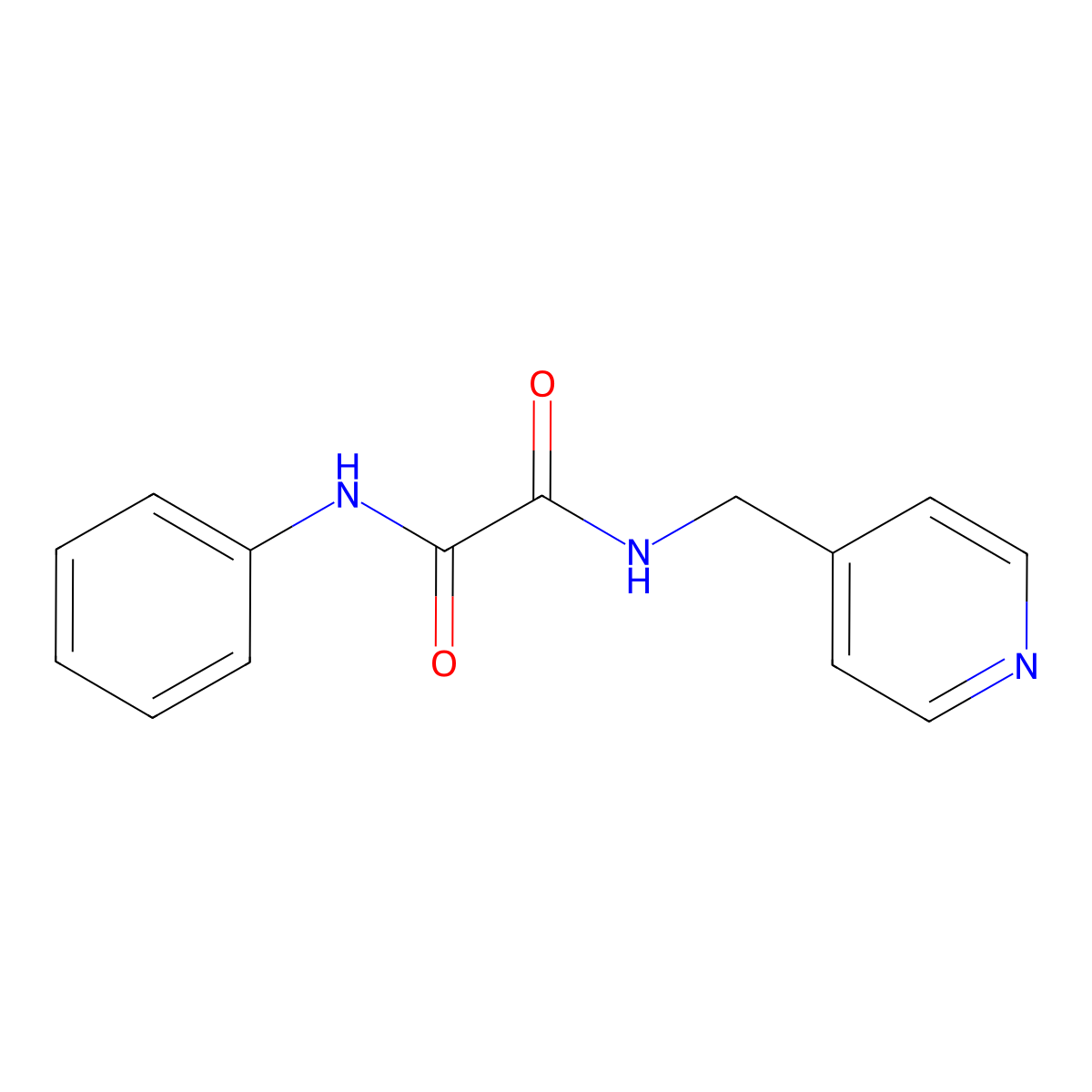 N'-phenyl-N-(pyridin-4-ylmethyl)oxamide molecular structure, CAS 331637-20-8