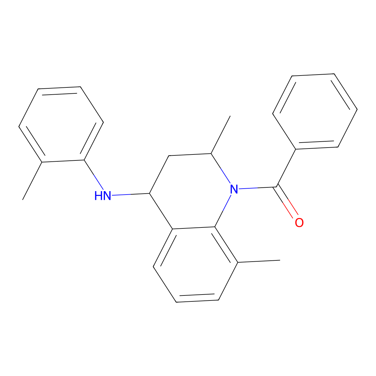 [2,8-dimethyl-4-(2-methylanilino)-3,4-dihydro-2H-quinolin-1-yl]-phenylmethanone molecular structure, CAS 331640-16-5