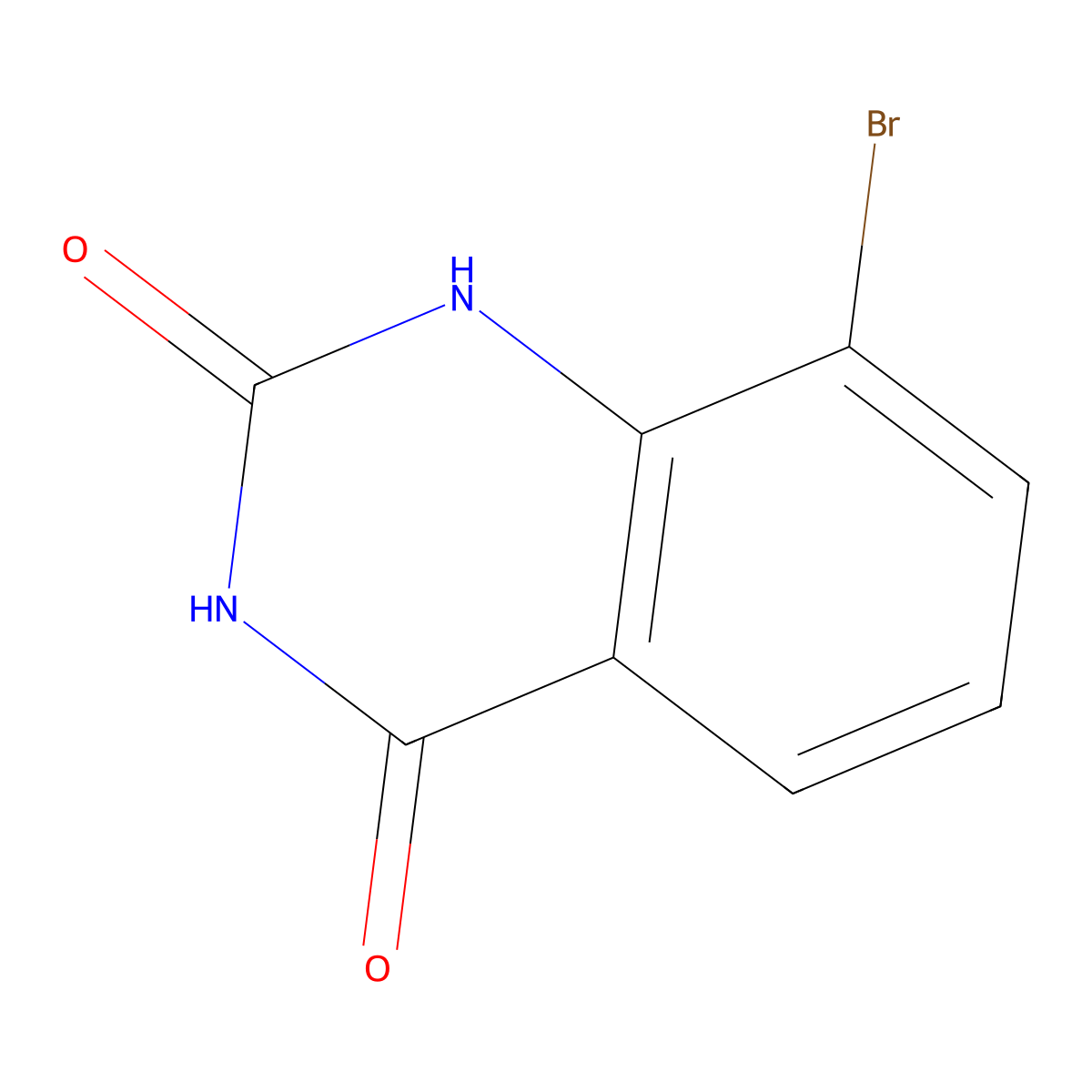 8-Bromoquinazoline-2,4(1H,3H)-dione molecular structure, CAS 331646-99-2