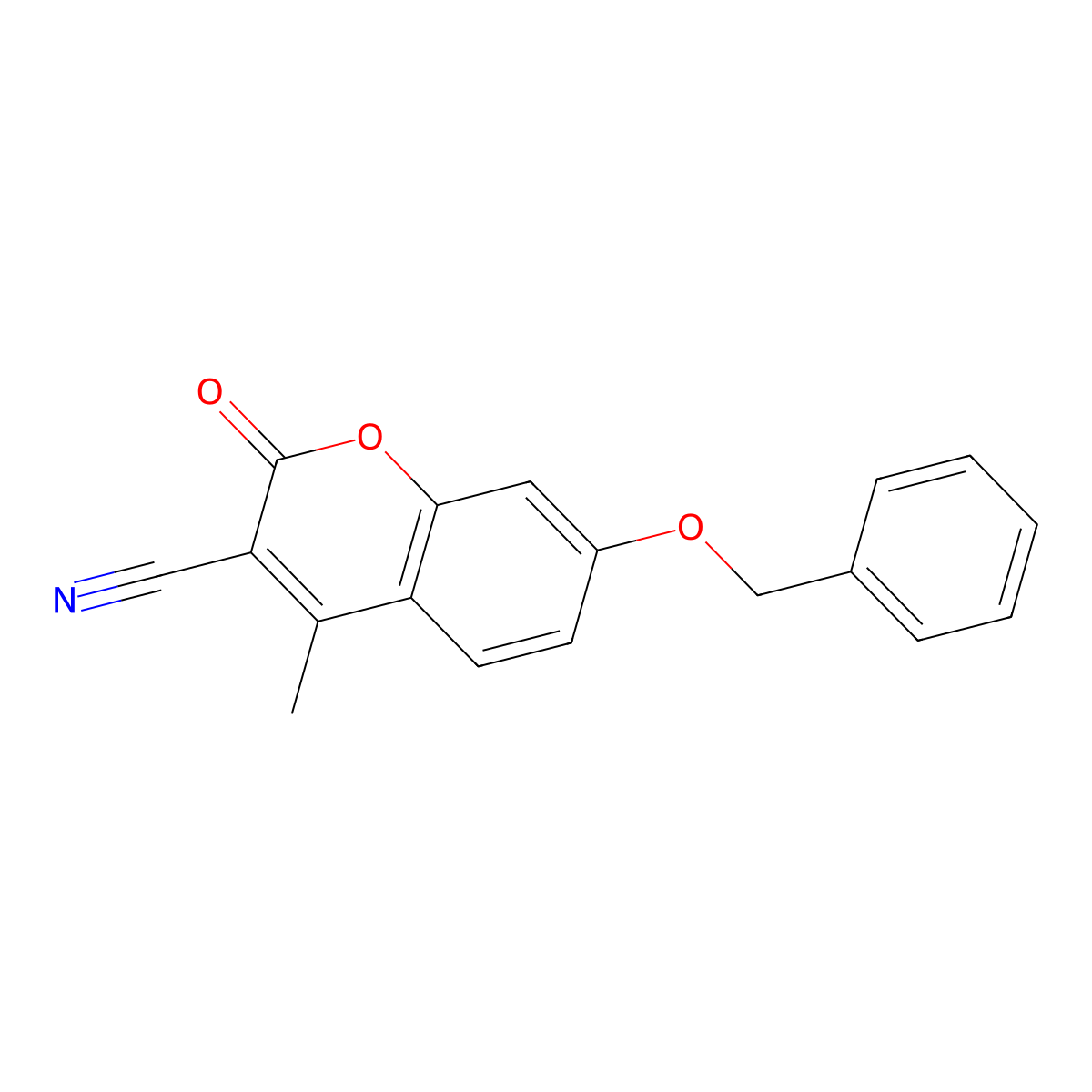 7-(Benzyloxy)-4-methyl-2-oxo-2H-chromene-3-carbonitrile molecular structure, CAS 331651-91-3