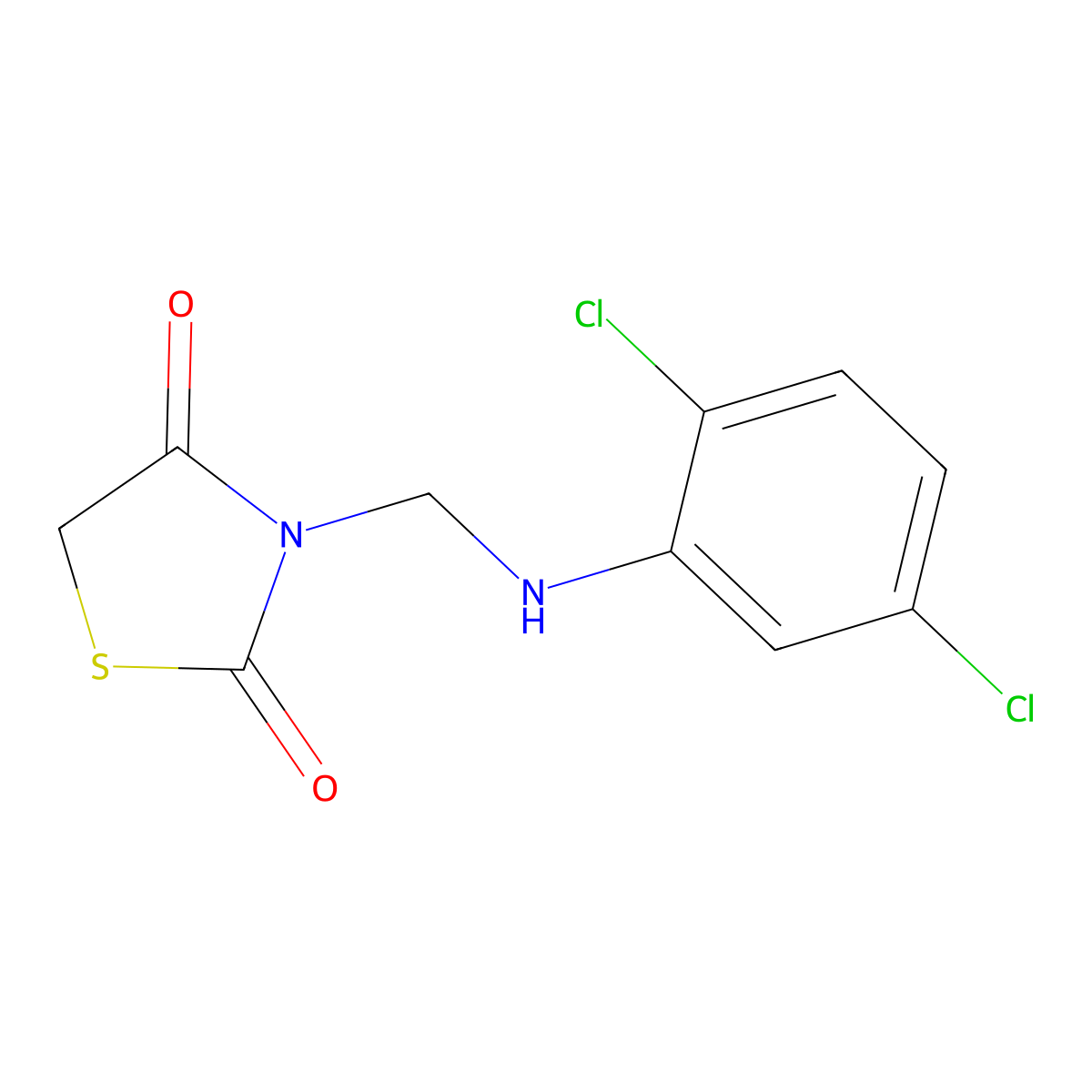 3-[(2,5-Dichloroanilino)methyl]-1,3-thiazolidine-2,4-dione molecular structure, CAS 331657-39-7