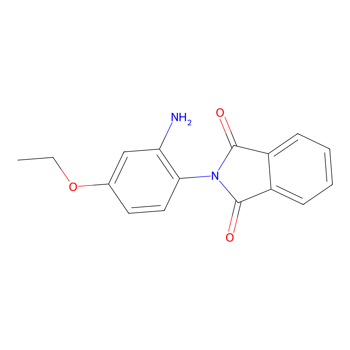 2-(2-Amino-4-ethoxyphenyl)isoindole-1,3-dione molecular structure, CAS 331659-12-2