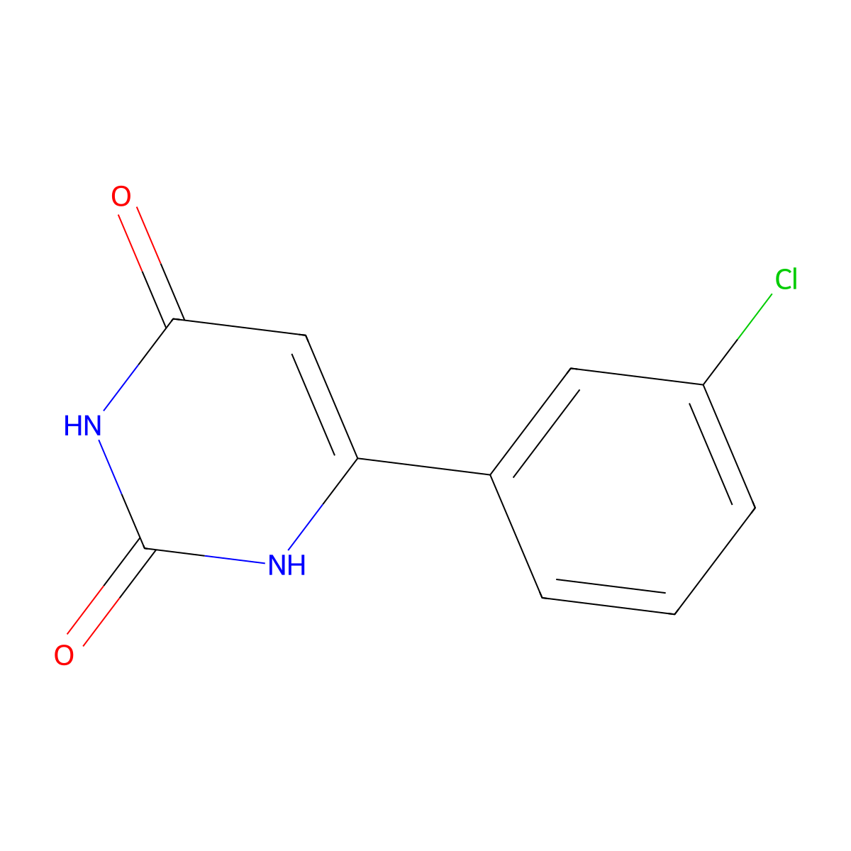 6-(3-Chlorophenyl)-1,2,3,4-tetrahydropyrimidine-2,4-dione molecular structure, CAS 33166-89-1