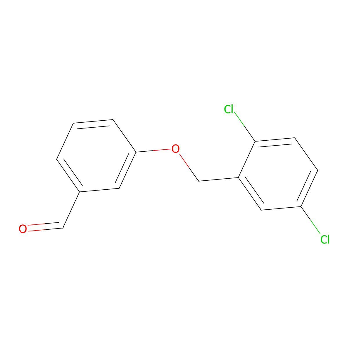 3-[(2,5-Dichlorobenzyl)oxy]benzaldehyde molecular structure, CAS 331660-85-6