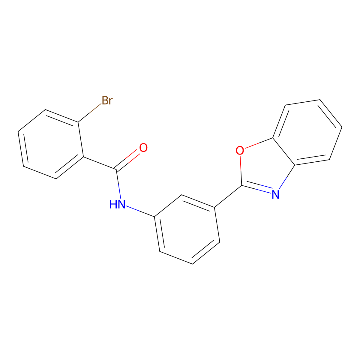 N-[3-(1,3-Benzoxazol-2-yl)phenyl]-2-bromobenzamide molecular structure, CAS 331668-15-6
