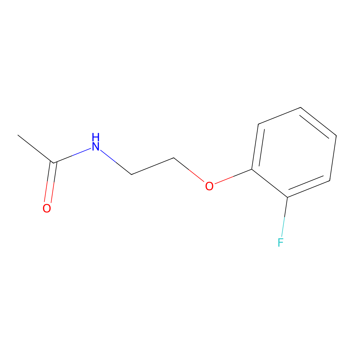 N-[2-(2-fluorophenoxy)ethyl]acetamide molecular structure, CAS 331670-02-1