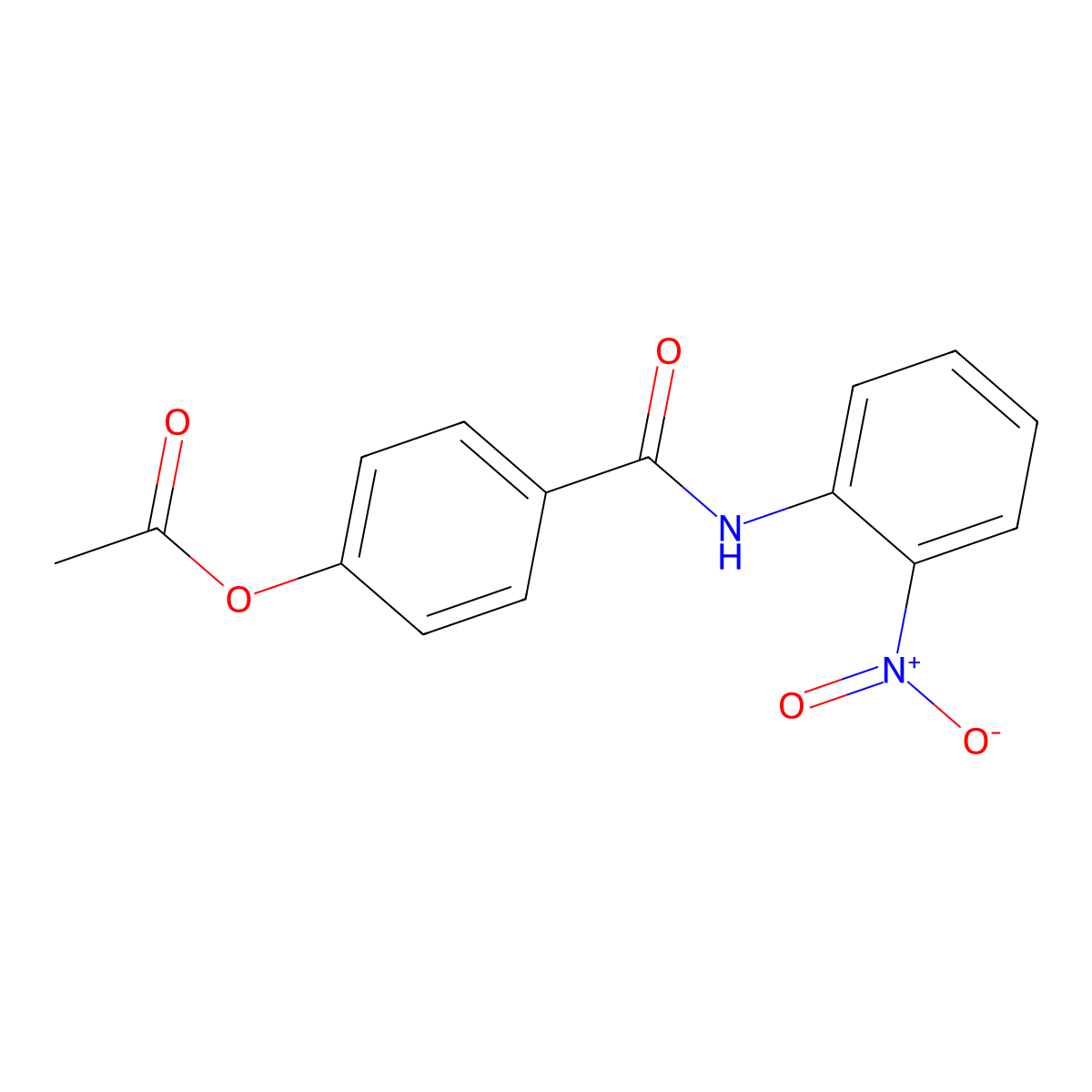 4-({2-Nitroanilino}carbonyl)phenyl acetate molecular structure, CAS 331675-76-4