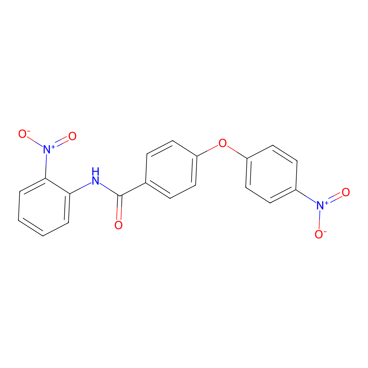 4-(4-nitrophenoxy)-N-(2-nitrophenyl)benzamide molecular structure, CAS 331675-81-1