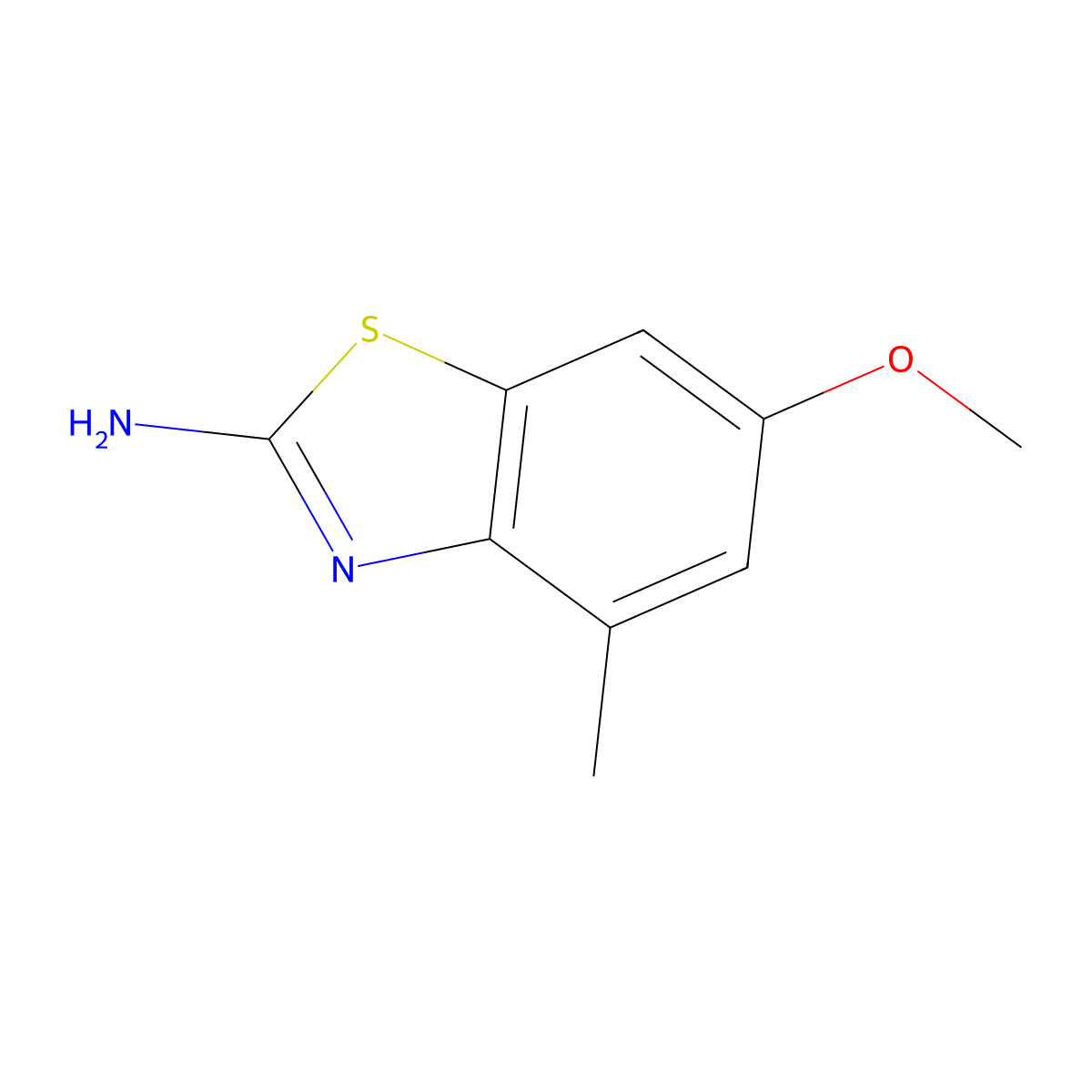 6-Methoxy-4-methylbenzo[d]thiazol-2-amine molecular structure, CAS 331679-72-2