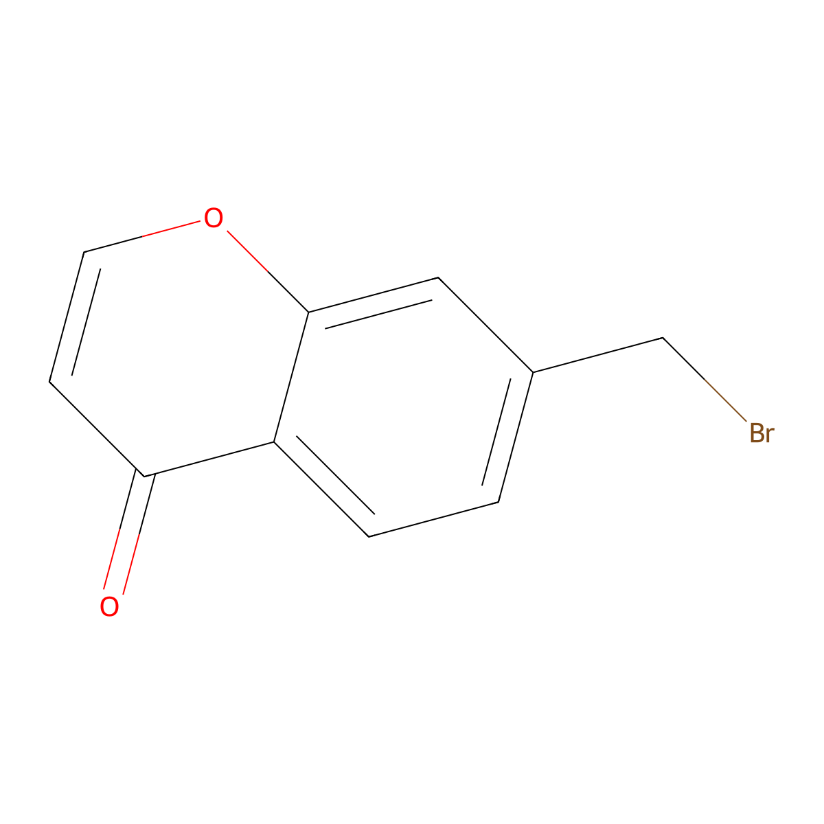 7-(Bromomethyl)-4H-chromen-4-one molecular structure, CAS 331683-65-9