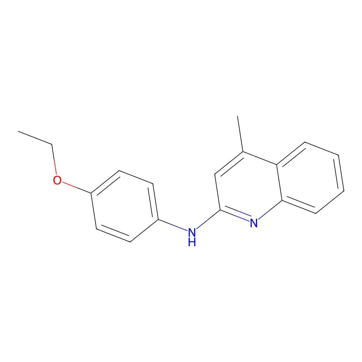 (4-Ethoxy-phenyl)-(4-methyl-quinolin-2-yl)-amine molecular structure, CAS 331711-89-8