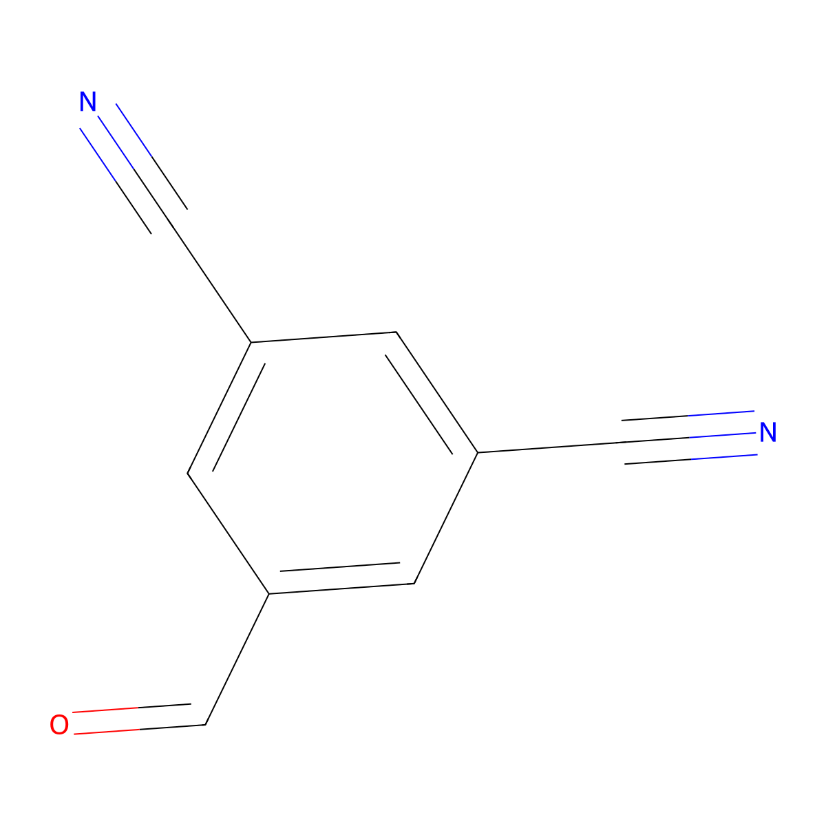 5-Formyl-1,3-benzenedicarbonitrile molecular structure, CAS 331714-58-0