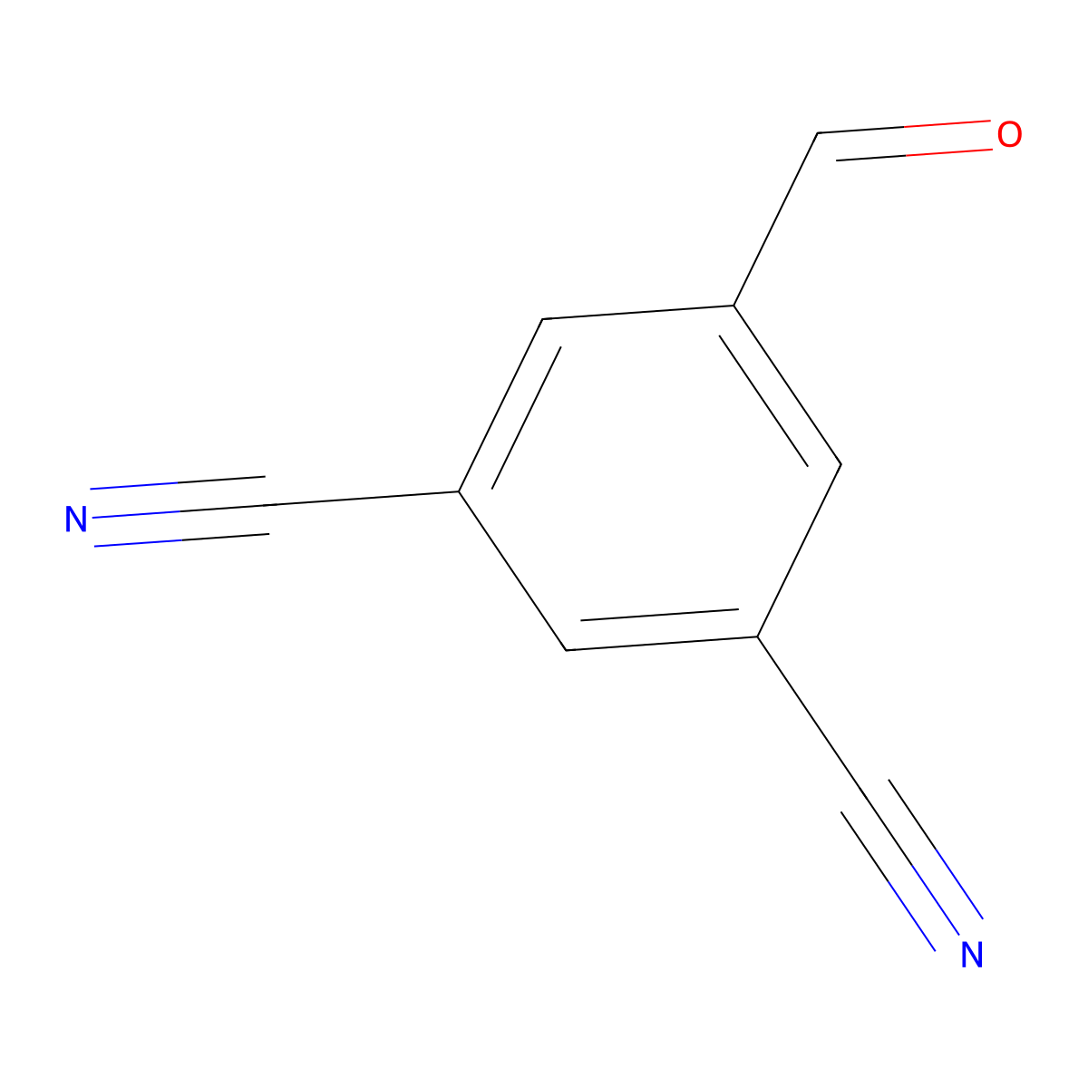5-Formyl-1,3-benzenedicarbonitrile molecular structure, CAS 331714-58-0