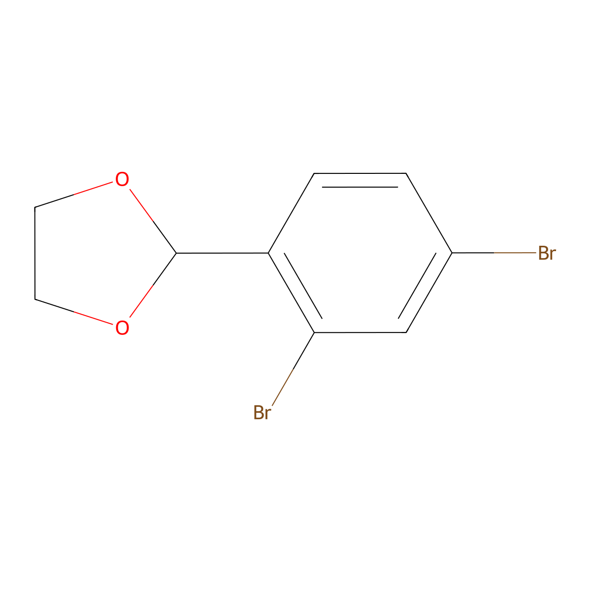 2-(2,4-Dibromophenyl)-1,3-dioxolane molecular structure, CAS 331714-60-4