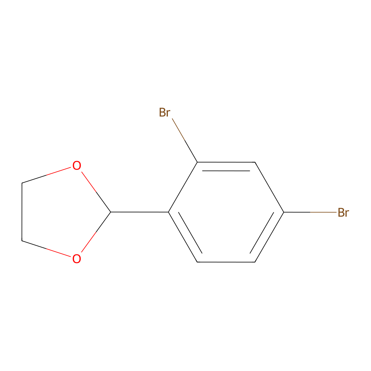 2-(2,4-Dibromophenyl)-1,3-dioxolane molecular structure, CAS 331714-60-4