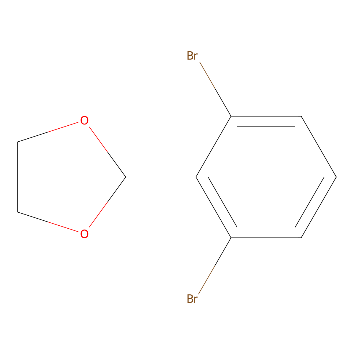 2-(2,6-Dibromophenyl)-1,3-dioxolane molecular structure, CAS 331714-62-6