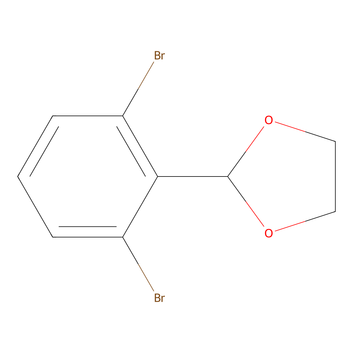 2-(2,6-Dibromophenyl)-1,3-dioxolane molecular structure, CAS 331714-62-6
