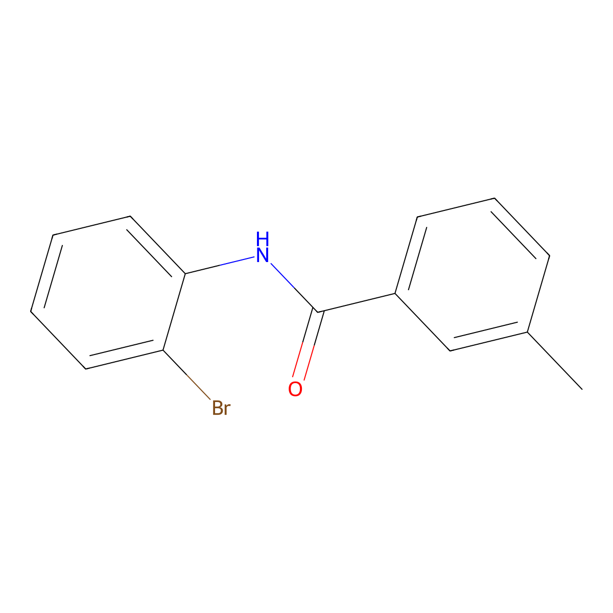 N-(2-bromophenyl)-3-methylbenzamide molecular structure, CAS 331719-47-2