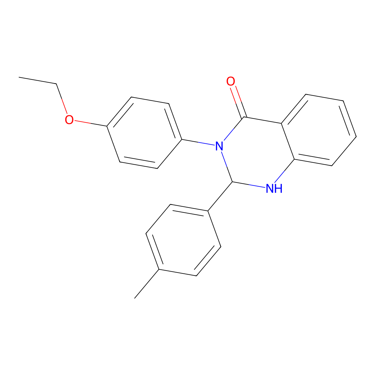 3-(4-Ethoxyphenyl)-2-(4-methylphenyl)-1,2-dihydroquinazolin-4-one molecular structure, CAS 331727-50-5