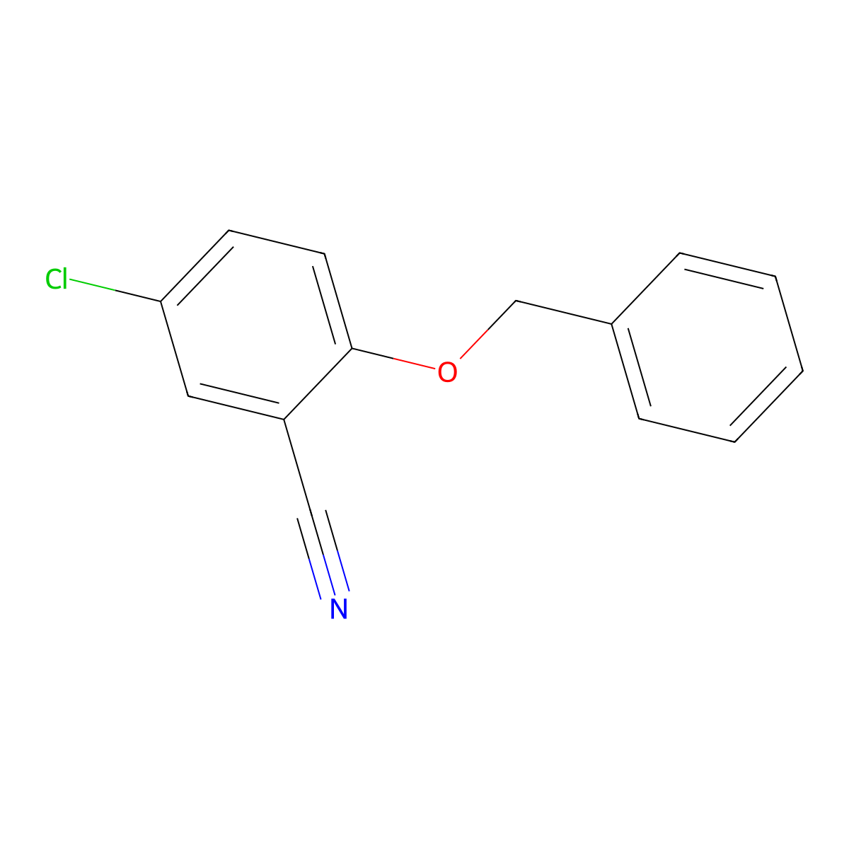 2-(Benzyloxy)-5-chlorobenzonitrile molecular structure, CAS 331729-65-8