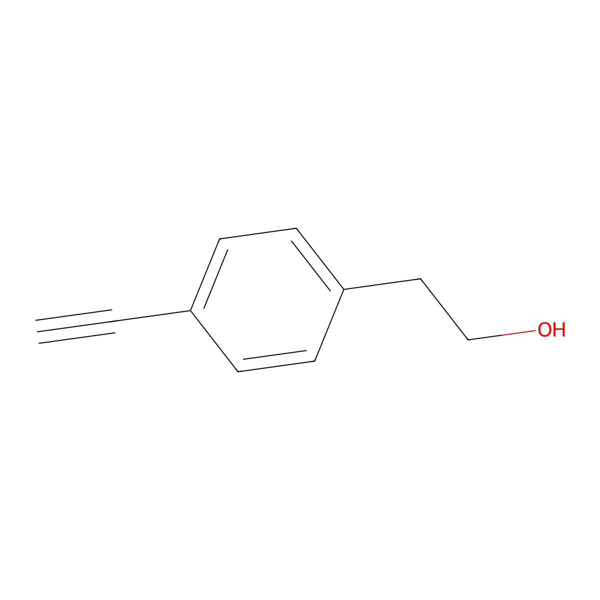 2-(4-Ethynylphenyl)ethan-1-ol molecular structure, CAS 331735-28-5