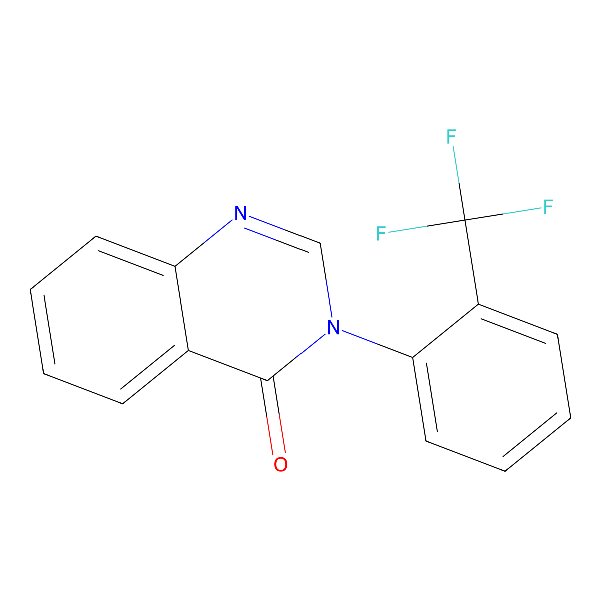 3-(2-(Trifluoromethyl)phenyl)quinazolin-4(3H)-one molecular structure, CAS 331736-89-1