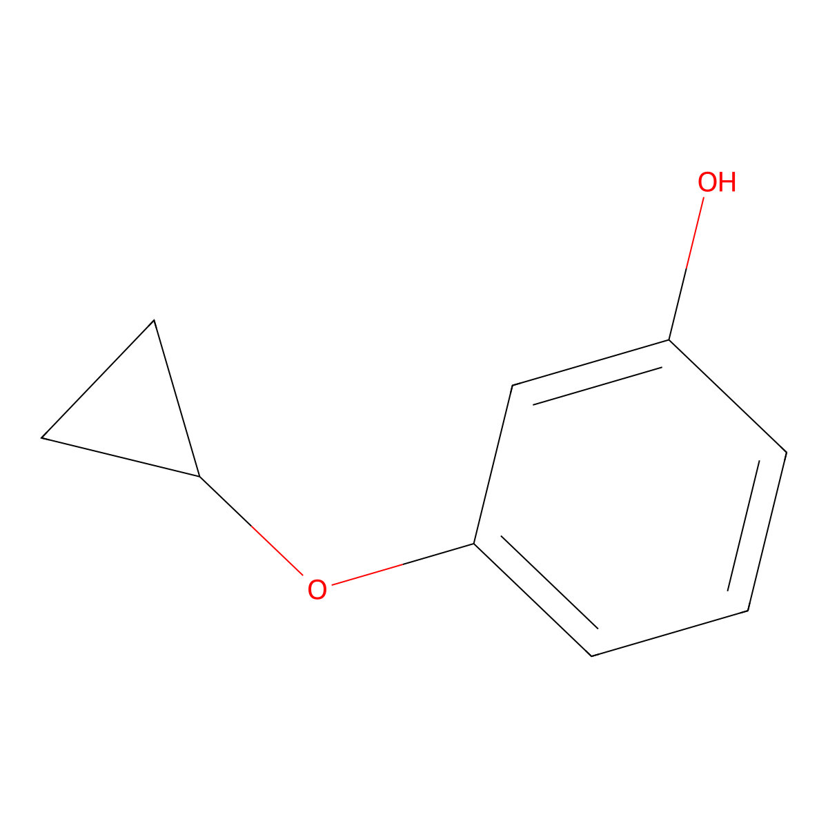 3-Cyclopropoxyphenol molecular structure, CAS 331746-00-0